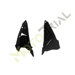 Боковые номерные знаки Polisport черный для MR Rieju