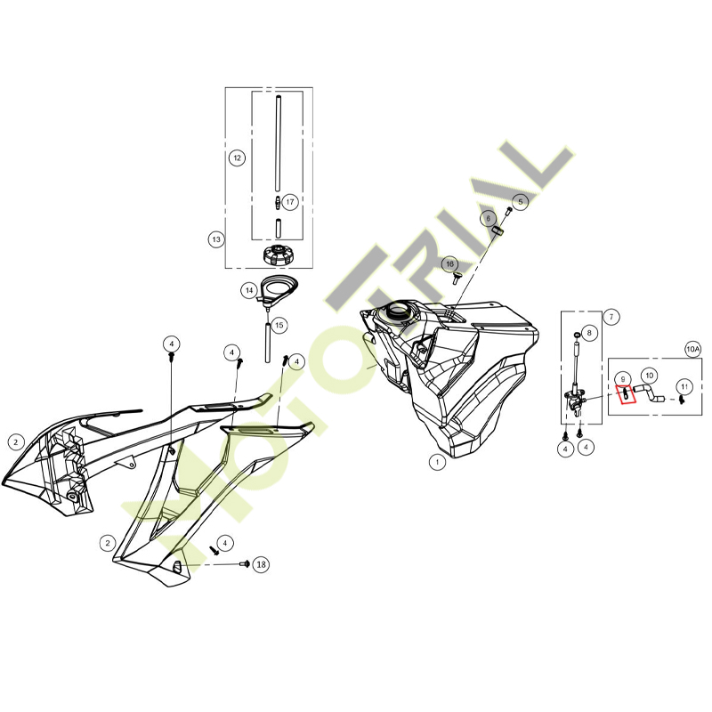 Пружинный хомут M11,6–12,3 цинк CR3